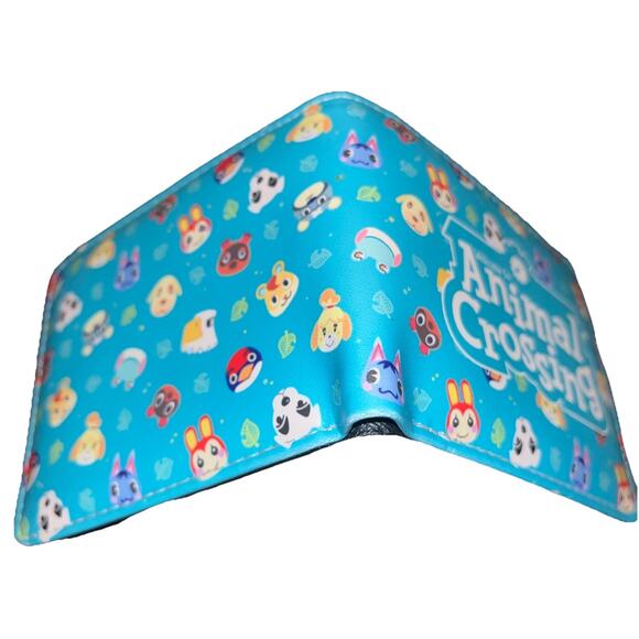 Animal Crossing Characters Teal 4.5" Bi-Fold Wallet -Gamercore Update ACNH Fun - Picture 7 of 7
